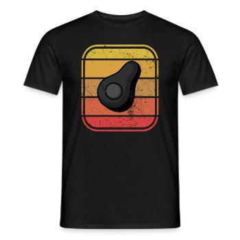 Avocat Vegan Lover Retro Veggie Diet Idée cadeau - T-shirt homme - noir - Devant - AI Model Male 178 light (178cm)