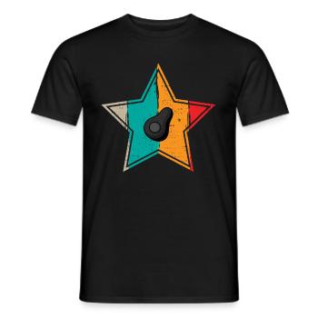Avocat Vegan Lover Retro Veggie Diet Idée cadeau - T-shirt homme - noir - Devant - AI Model Male 178 light (178cm)