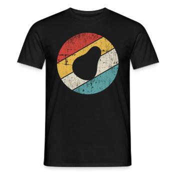 Avocat Vegan Lover Retro Veggie Diet Idée cadeau - T-shirt homme - noir - Devant - AI Model Male 178 light (178cm)