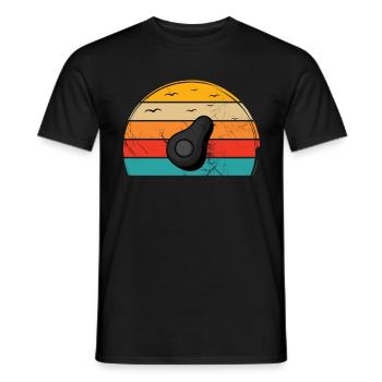 Avocat Vegan Lover Retro Veggie Diet Idée cadeau - T-shirt homme - noir - Devant - AI Model Male 178 light (178cm)