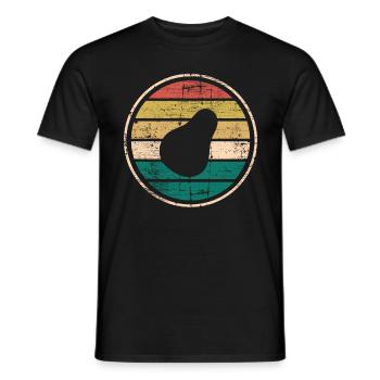 Avocat Vegan Lover Retro Veggie Diet Idée cadeau - T-shirt homme - noir - Devant - AI Model Male 178 light (178cm)