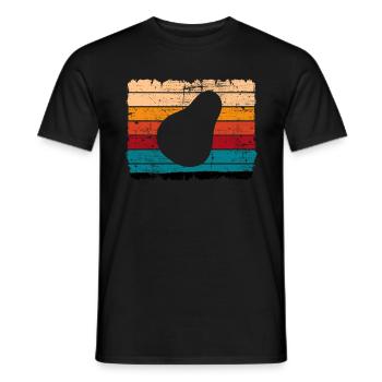 Avocat Vegan Lover Retro Veggie Diet Idée cadeau - T-shirt homme - noir - Devant - AI Model Male 178 light (178cm)