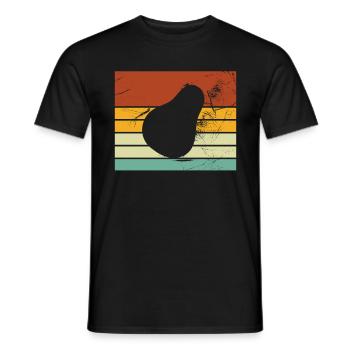Avocat Vegan Lover Retro Veggie Diet Idée cadeau - T-shirt homme - noir - Devant - AI Model Male 178 light (178cm)