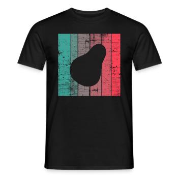 Avocat Vegan Lover Retro Veggie Diet Idée cadeau - T-shirt homme - noir - Devant - AI Model Male 178 light (178cm)