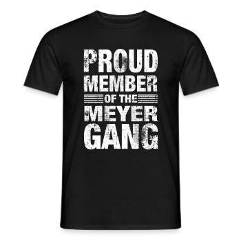 Meyer Stolz Team Cadeau familial - T-shirt homme - noir - Devant - AI Model Male 178 light (178cm)