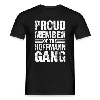 Hoffmann Stolz Team Family Gift - Men's T-Shirt - black - Front - AI Model Male 178 light (178cm)