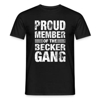 Becker Stolz Team Familie Geschenk - Männer T-Shirt - Schwarz - Vorne - AI Model Male 178 light (178cm)