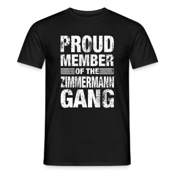 Carpenter Team Gang Family Last Name Gift - Men's T-Shirt - black - Front - AI Model Male 178 light (178cm)