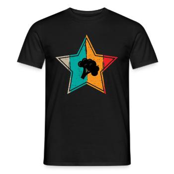 Broccoli Vegan Lover Retro Healthy Gift idea - Men's T-Shirt - black - Front - AI Model Male 178 light (178cm)