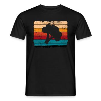 Broccoli Vegan Lover Retro Healthy Gift idea - Men's T-Shirt - black - Front - AI Model Male 178 light (178cm)