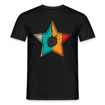 Strawberry Fruit Lover Retro Healthy Gift idea - Männer T-Shirt - Schwarz - Vorne - AI Model Male 178 light (178cm)