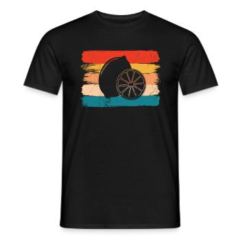 Citronfrugt elsker Retro Limonade Gaveide - Mænd T-shirt - sort - Foran - AI Model Male 178 light (178cm)