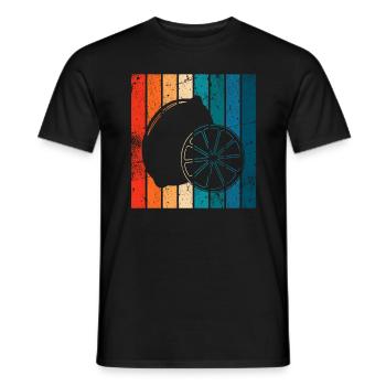 Citronfrugt elsker Retro Limonade Gaveide - Mænd T-shirt - sort - Foran - AI Model Male 178 light (178cm)