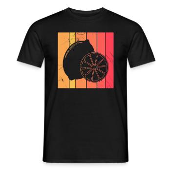 Citronfrugt elsker Retro Limonade Gaveide - Mænd T-shirt - sort - Foran - AI Model Male 178 light (178cm)