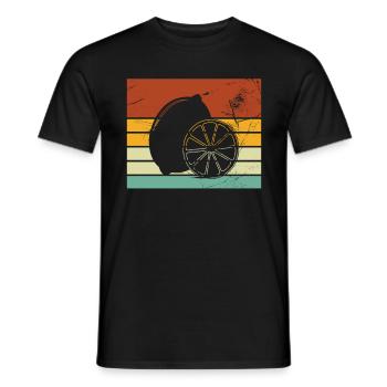 Citronfrugt elsker Retro Limonade Gaveide - Mænd T-shirt - sort - Foran - AI Model Male 178 light (178cm)