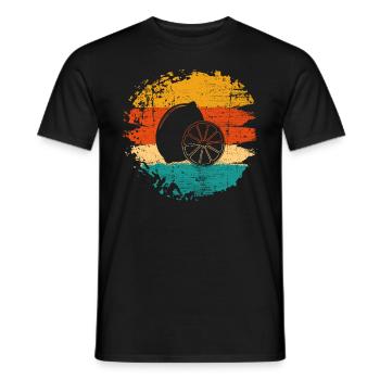 Lemon Fruit Lover Retro Lemonade Gift idea - Men's T-Shirt - black - Front - AI Model Male 178 light (178cm)