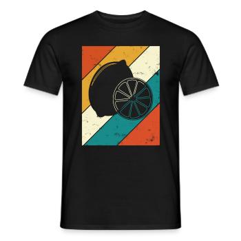 Citronfrugt elsker Retro Limonade Gaveide - Mænd T-shirt - sort - Foran - AI Model Male 178 light (178cm)