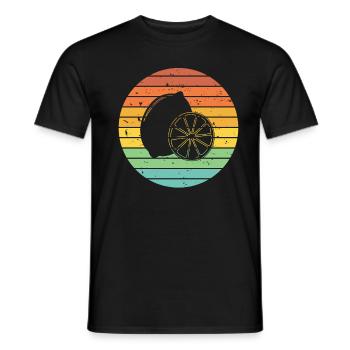 Citronfrugt elsker Retro Limonade Gaveide - Mænd T-shirt - sort - Foran - AI Model Male 178 light (178cm)