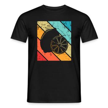 Citronfrugt elsker Retro Limonade Gaveide - Mænd T-shirt - sort - Foran - AI Model Male 178 light (178cm)