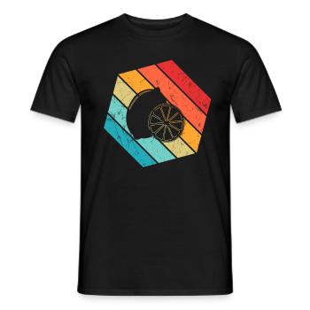 Citronfrugt elsker Retro Limonade Gaveide - Mænd T-shirt - sort - Foran - AI Model Male 178 light (178cm)