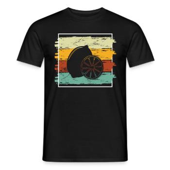 Citronfrugt elsker Retro Limonade Gaveide - Mænd T-shirt - sort - Foran - AI Model Male 178 light (178cm)