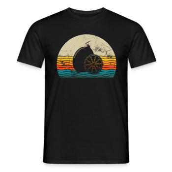 Citronfrugt elsker Retro Limonade Gaveide - Mænd T-shirt - sort - Foran - AI Model Male 178 light (178cm)
