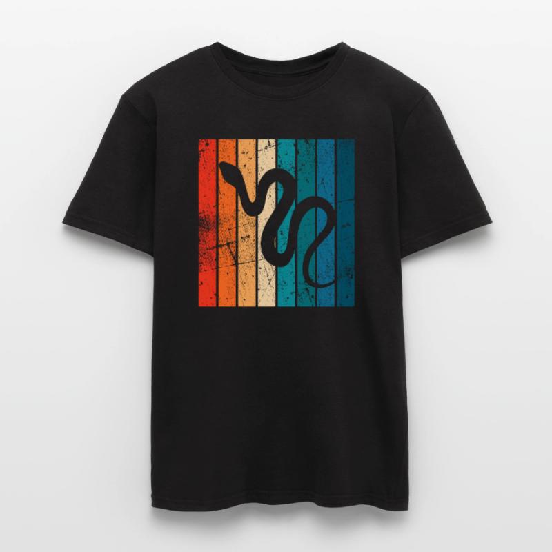 Snake Retro Reptile Python Idée cadeau T-shirt homme
