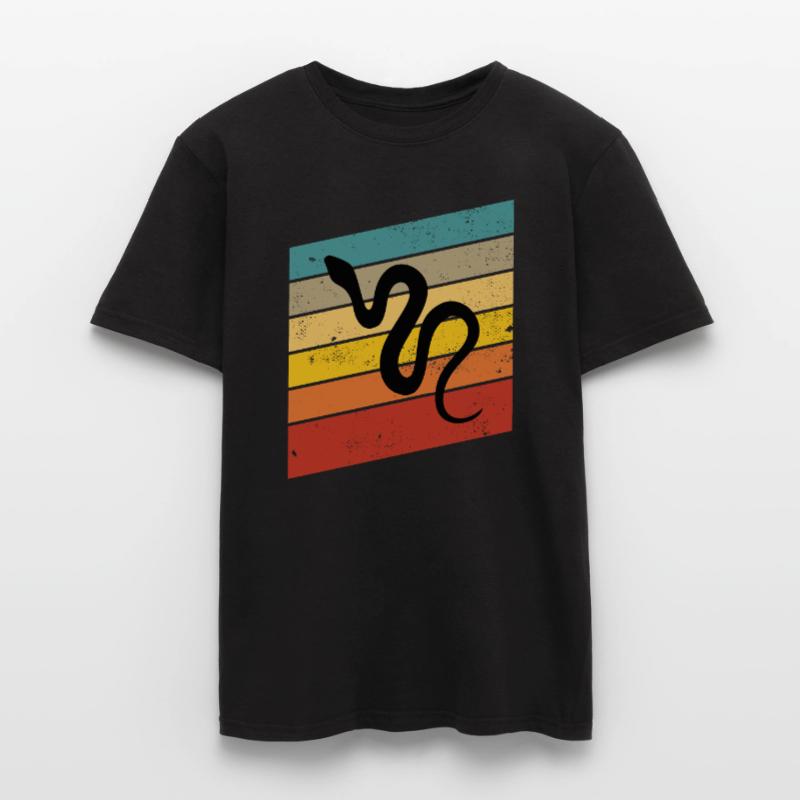 Snake Retro Reptile Python Idée cadeau T-shirt homme