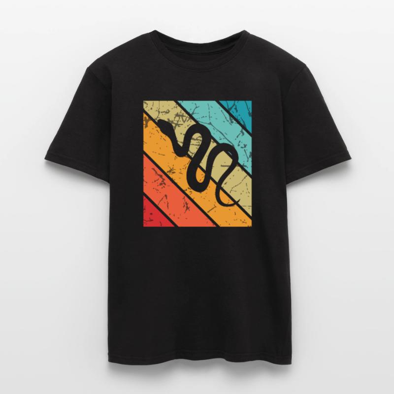 Snake Retro Reptile Python Idée cadeau T-shirt homme