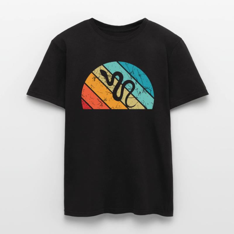Snake Retro Reptile Python Idée cadeau T-shirt homme