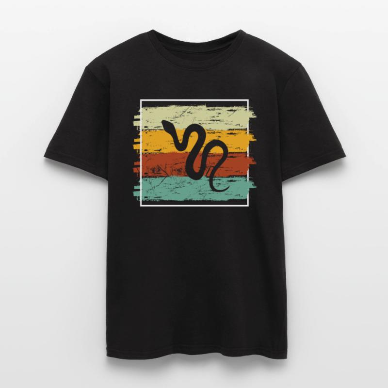 Snake Retro Reptile Python Idée cadeau T-shirt homme
