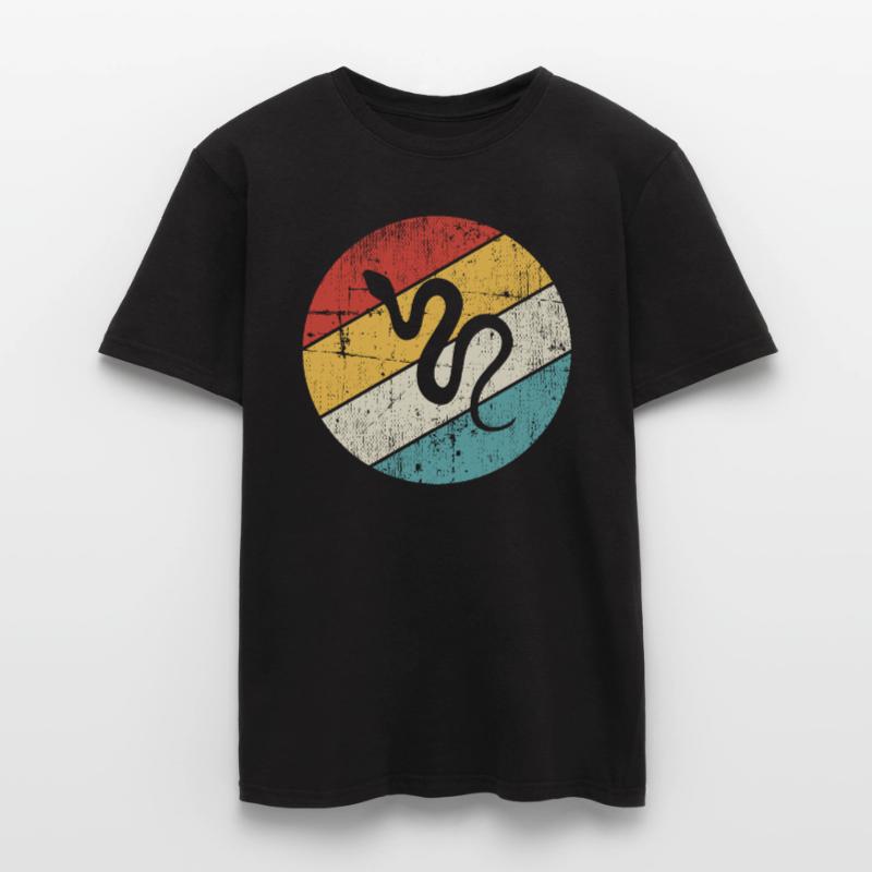 Snake Retro Reptile Python Idée cadeau T-shirt homme