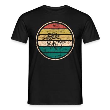 Olive food oil Retro Vegetarian Gift idea - Männer T-Shirt - Schwarz - Vorne - AI Model Male 178 light (178cm)