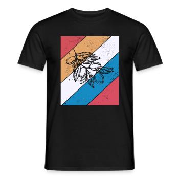Olive food oil Retro Vegetarian Gift idea - Männer T-Shirt - Schwarz - Vorne - AI Model Male 178 light (178cm)