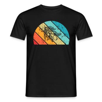 Olive food oil Retro Vegetarian Gift idea - Männer T-Shirt - Schwarz - Vorne - AI Model Male 178 light (178cm)