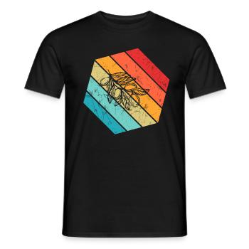 Olive food oil Retro Vegetarian Gift idea - Männer T-Shirt - Schwarz - Vorne - AI Model Male 178 light (178cm)