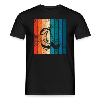 Cherry Fruit Lover Retro Healthy Gift idea - Men's T-Shirt - black - Front - AI Model Male 178 light (178cm)