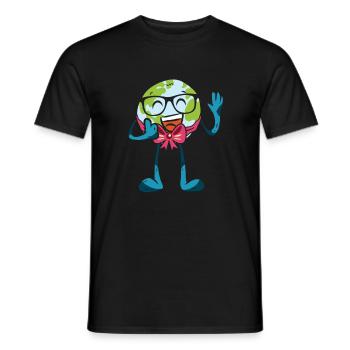 Peace Love Save Our Planet Earth - Männer T-Shirt - Schwarz - Vorne - AI Model Male 178 light (178cm)