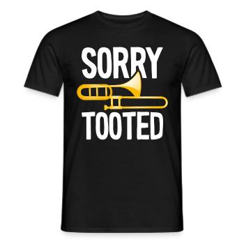 Sorry Tooted Trumpet Music Band - Men's T-Shirt - black - Front - AI Model Male 178 light (178cm)
