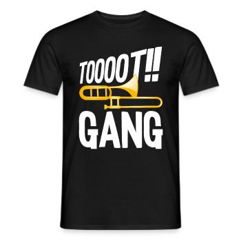 Fier membre du Trumpet Trompete Trombone Band - T-shirt homme - noir - Devant - AI Model Male 178 light (178cm)