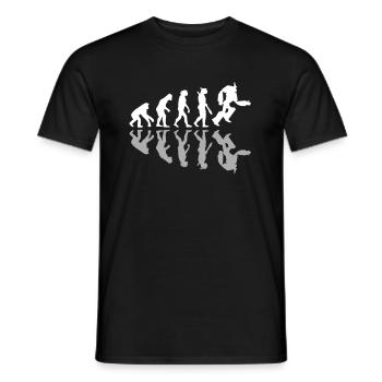 Robotics Human Evolution Robot Lover Engineering - Männer T-Shirt - Schwarz - Vorne - AI Model Male 178 light (178cm)