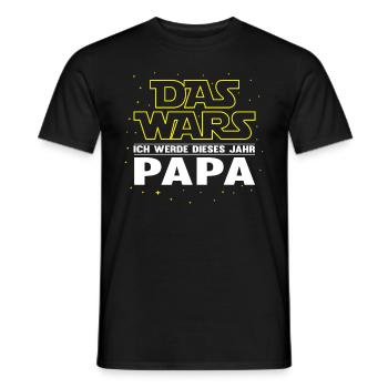 Das Wars Bester Papa Geburt Dieses Jahres Geschenk - Männer T-Shirt - Schwarz - Vorne - AI Model Male 178 light (178cm)