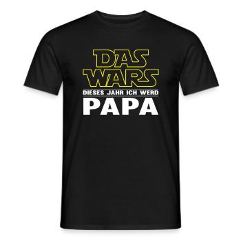 Das Wars Bester Papa Geburt Dieses Jahres Geschenk - Männer T-Shirt - Schwarz - Vorne - AI Model Male 178 light (178cm)
