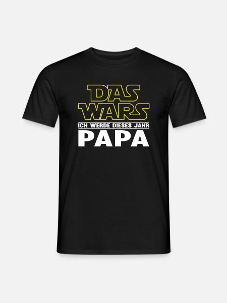 Das Wars Bester Papa Geburt Dieses Jahres Geschenk - Männer T-Shirt - Schwarz