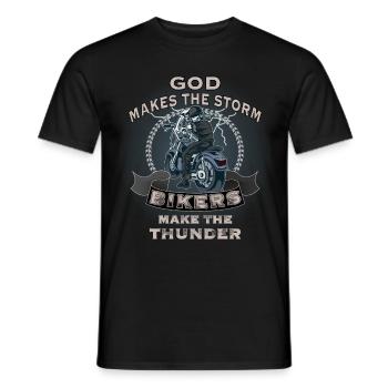 Lustiger Spruch Motorrad für Biker Motorradfahrer - Männer T-Shirt - Schwarz - Vorne - AI Model Male 178 light (178cm)