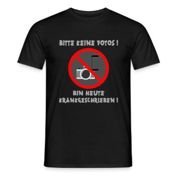 Lustige Sprüche über krank sein ärgern deinen Chef - Männer T-Shirt - Schwarz - Vorne - AI Model Male 178 light (178cm)