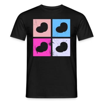 Purée de pommes de terre Retro Cadeau - T-shirt homme - noir - Devant - AI Model Male 178 light (178cm)