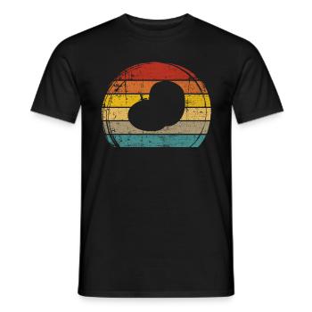 Kartoffel Kartoffelbrei Retro Geschenk - Männer T-Shirt - Schwarz - Vorne - AI Model Male 178 light (178cm)
