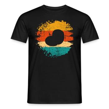 Kartoffel Kartoffelbrei Retro Geschenk - Männer T-Shirt - Schwarz - Vorne - AI Model Male 178 light (178cm)