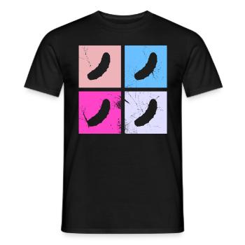 Cornichon au concombre Kukumer Retro Sour Cucumber - T-shirt homme - noir - Devant - AI Model Male 178 light (178cm)